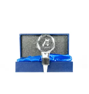 Französische Bulldogge - Flaschenverschluss, Weinverschluss aus Kristall mit Foto, personalisiertes Geschenk für Barkeeper der Marke Art-Dog