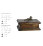 Bull Terrier, Bullterrier I - Hund Ascheurne, klassische Urne mit Statue, elegante Urne mit Hund von der Marke Art-Dog