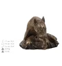 Bull Terrier, Bully V - urn for dog ashes, classic urn with a statuette, elegant urn with a dog by Art-Dog brand