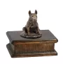Bull Terrier, Bullterrier III - Hund Ascheurne, klassische Urne mit Statue, elegante Urne mit Hund von der Marke Art-Dog