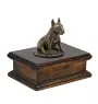 Bull Terrier III - urne pour cendres de chien, urne classique avec une statuette, urne élégante avec un chien de la marque Art-Dog