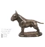 Bull Terrier, Bullterrier urne in Hundeasche, personalisierte Urne mit Statue, Holzurne mit Hund von Art-Dog