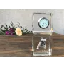 French Bulldog, Frenchie - crystal clock with a photo, a photo of a dog in crystal, personalized desk clock by Art-Dog brand