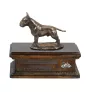 Bull Terrier, Bully I - urn for dog ashes, personalized urn with a statue, wooden urn with a dog by Art-Dog brand