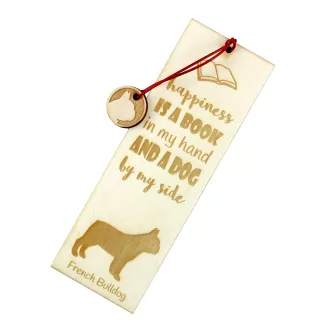 Bouledogue français - marque-page pour livre avec chien, marque-page personnalisé, accessoire canin pour les lecteurs de la marque Art-Dog
