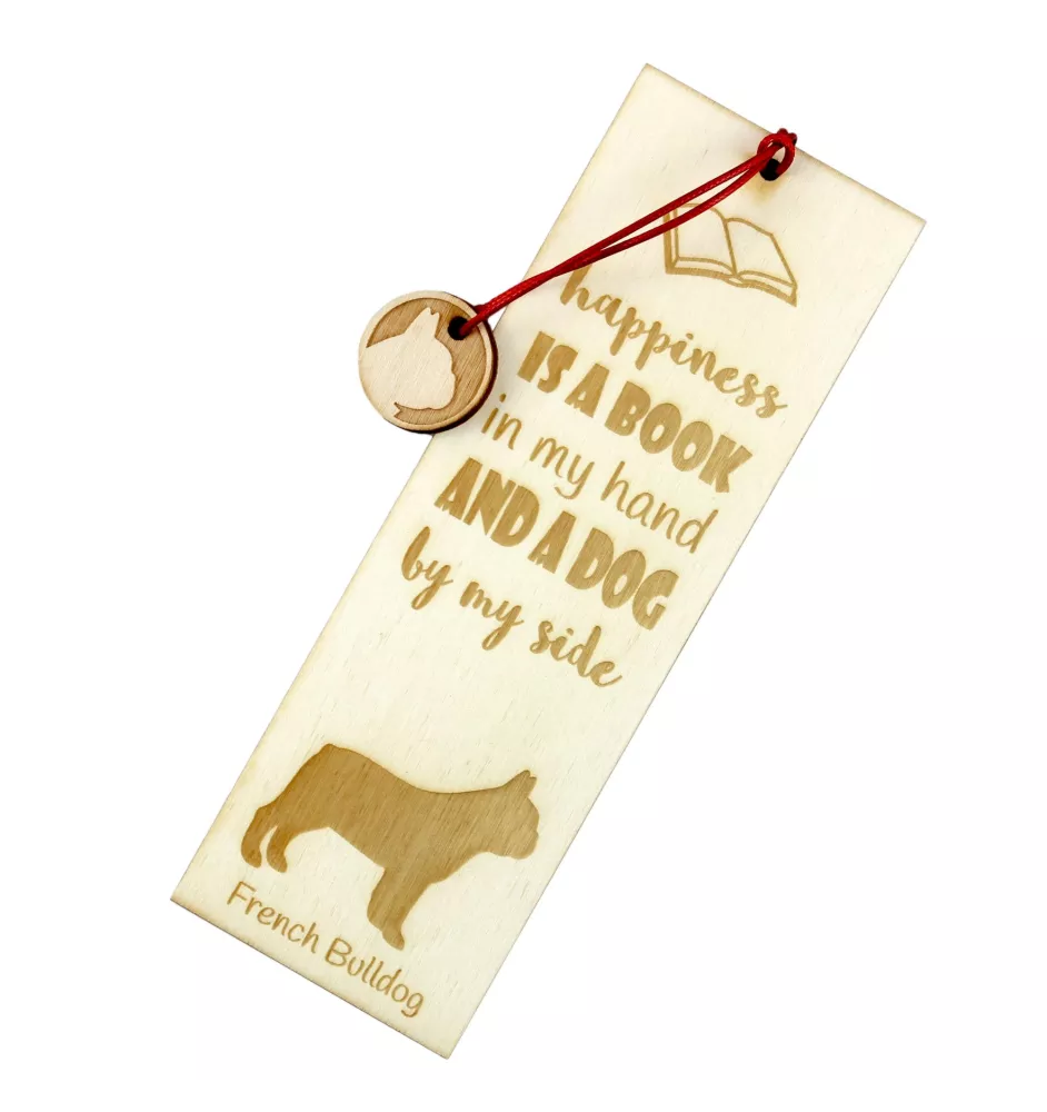French Bulldog, Frenchie - dog bookmark, personalized bookmark, dog gadget for Art-Dog brand readers