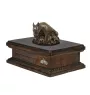 Bull Terrier VII urne in Hundeasche, personalisierte Urne mit Statue, Holzurne mit Hund von Art-Dog
