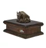 Bull Terrier VIII - urne pour cendres de chien, urne personnalisée avec une statuette, urne en bois avec un chien de la marque Art-Dog