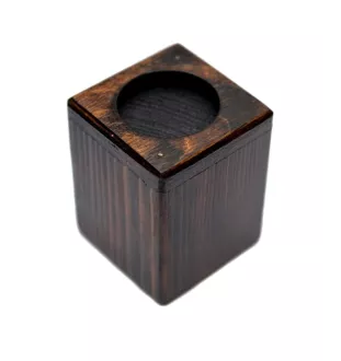 Bouledogue français I - bougeoir en bois avec un chien, un souvenir unique après la perte d'un chien, une œuvre artisanale de la marque Art-Dog