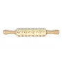 French Bulldog, Frenchie - small rolling pin with a dog pattern, a rolling pin for children's dough, decorating ceramic clay by Art-Dog brand
