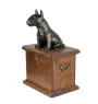 Bull Terrier, Bully - urn for dog ashes, wooden urn with a dog silhouette, classic urn for dog ashes by Art-Dog brand