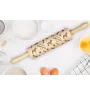 French Bulldog, Frenchie - rolling pin with a dog, decorating cookies with a rolling pin in patterns, a gift for the ceramicist of the Art-Dog brand