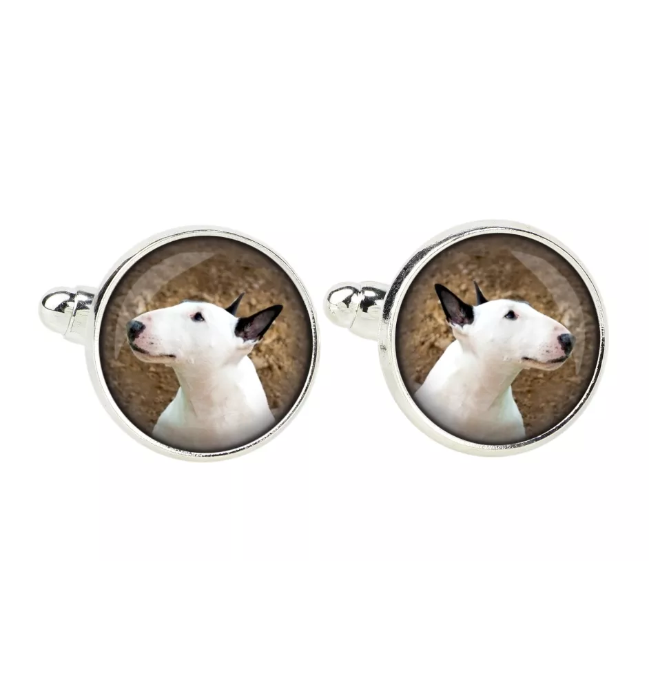 Bull Terrier - boutons de manchette, décoration de chemise, pendentif de chemise de la marque Art-Dog