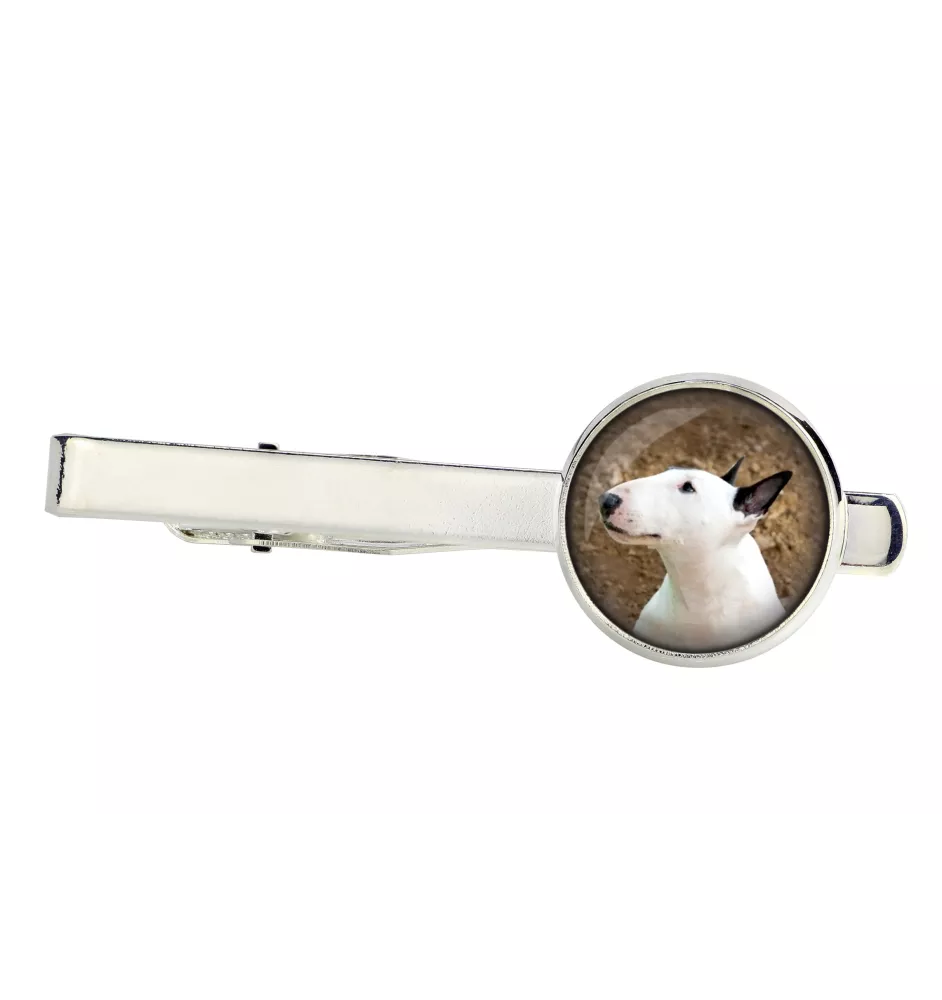 Bull Terrier - pince à cravate, accessoire, bijou pour tenue de soirée de la marque Art-Dog