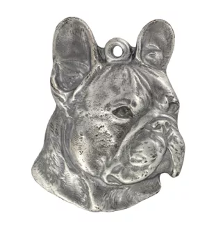 French Bulldog, Frenchie I - necklace with a dog, dog pendant on a silver chain, unique jewelry from the Art-Dog brand