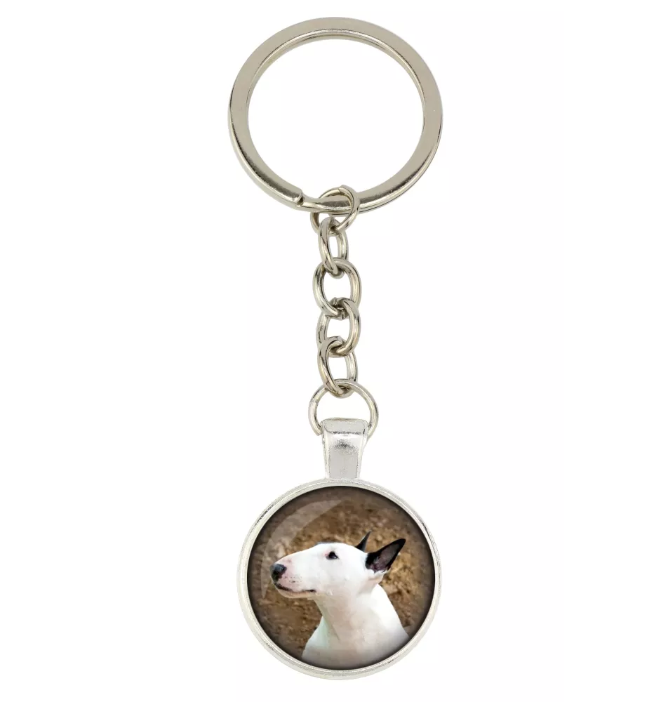 Bull Terrier, Bully - keychain with your photo, key decoration, bag pendant from Art-Dog brand