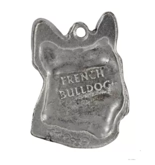 French Bulldog, Frenchie II - necklace with a dog, dog pendant on a silver chain, unique jewelry from the Art-Dog brand