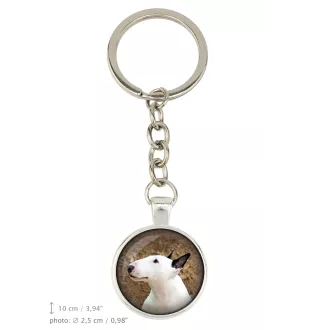 Bull Terrier, Bully - keychain with your photo, key decoration, bag pendant from Art-Dog brand