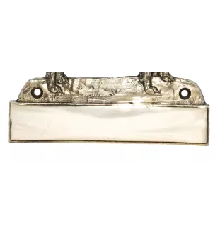 Bouledogue français - plaque d'adresse avec chien, plaque de nom en laiton, plaque de porte personnalisée avec le nom de la marque Art-Dog