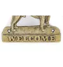 Bouledogue français - une plaque de porte avec un chien, une plaque de bienvenue en laiton, une enseigne exceptionnelle avec l'inscription Welcome de la marque Art-Dog