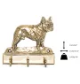 Bouledogue français - porte-clés avec chien, support en laiton pour accessoires pour chiens, élégante décoration pour le couloir de la marque Art-Dog