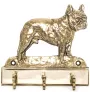 Bouledogue français - porte-clés avec chien, support en laiton pour accessoires pour chiens, élégante décoration pour le couloir de la marque Art-Dog