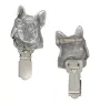French Bulldog, Frenchie - brooch with a clip, holder for a start number, silver-plated dog show pin from the Art-Dog brand