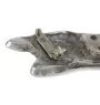 French Bulldog, Frenchie - brooch with a clip, holder for a start number, silver-plated dog show pin from the Art-Dog brand