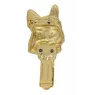 Französische Bulldogge - Brosche mit Clip, vergoldeter Startnummernhalter, elegante Hundeaustellungsnadel der Marke Art-Dog