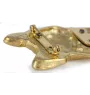 Französische Bulldogge - Brosche mit Clip, vergoldeter Startnummernhalter, elegante Hundeaustellungsnadel der Marke Art-Dog