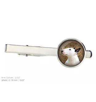 Bull Terrier - Boutons de manchette et cravate avec votre photo, accessoire de costume, bijoux pour hommes de la marque Art-Dog.