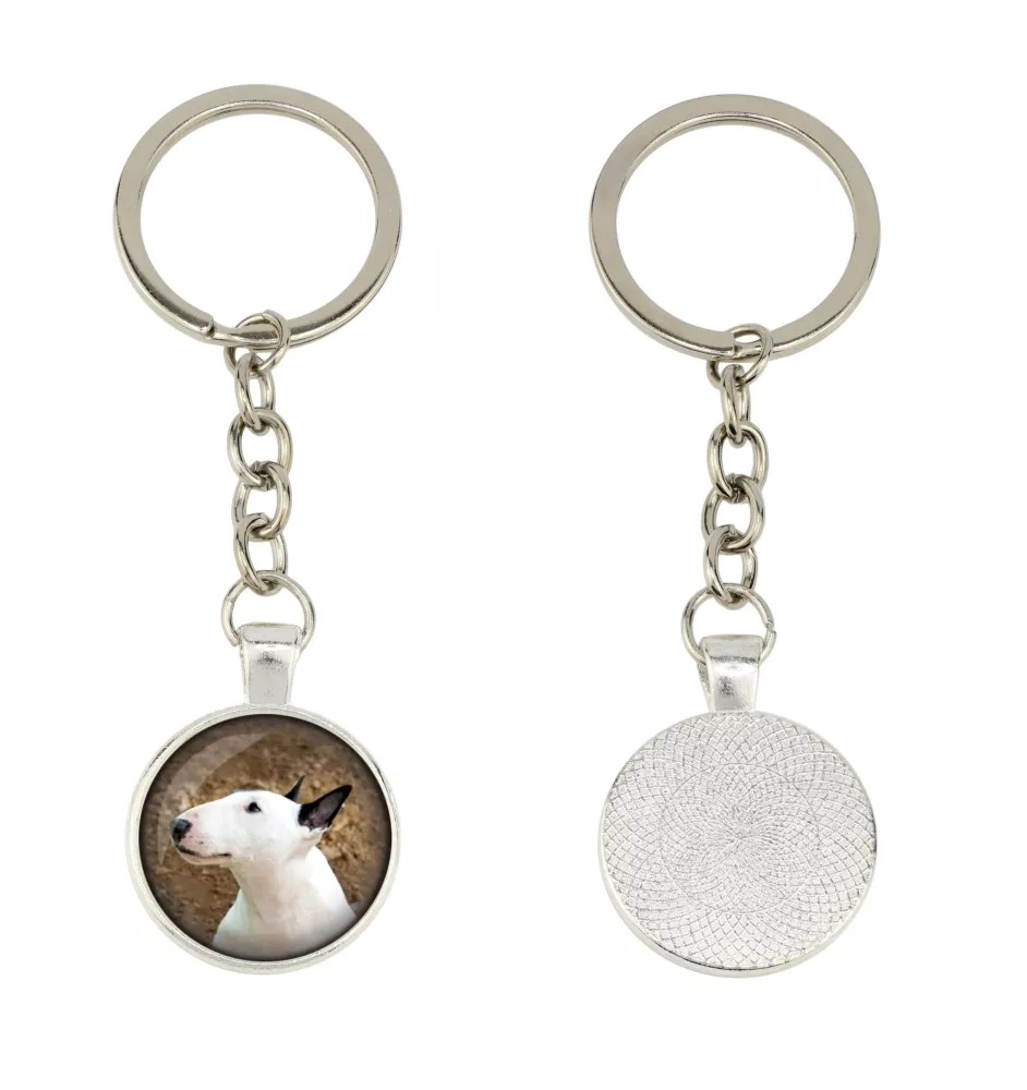 Bull Terrier - porte-clés dans une boîte, photo personnelle, porte-clés de la marque Art-Dog