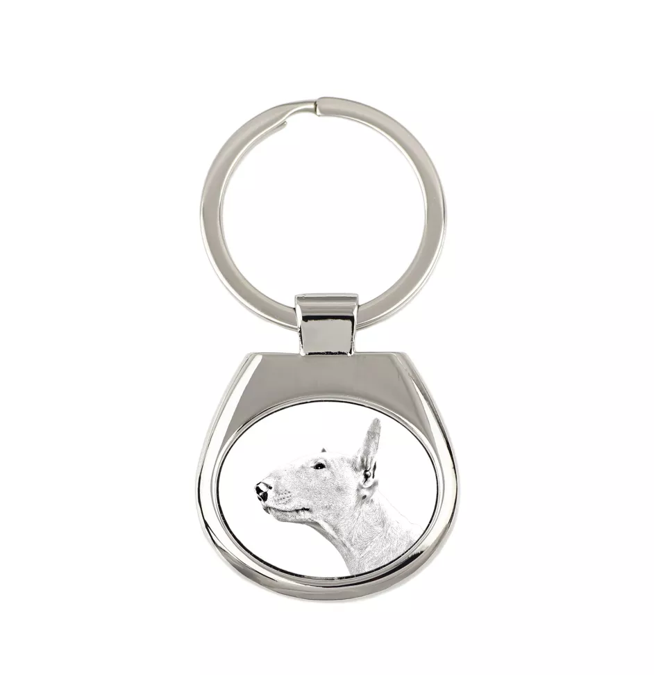 Bull Terrier, Bully - keychain with a dog, keychain with a print, personalized pendant from the Art-Dog brand