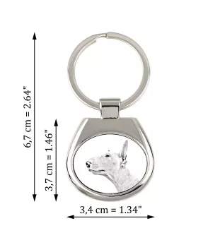 Bull Terrier, Bully - keychain with a dog, keychain with a print, personalized pendant from the Art-Dog brand