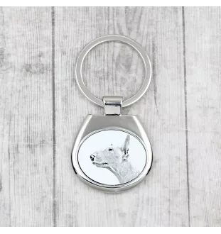 Bull Terrier, Bullterrier - Schlüsselanhänger mit Hund, Anhänger mit Aufdruck, personalisierter Anhänger der Marke Art-Dog