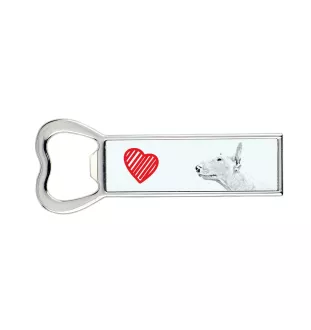 Bull Terrier, Bully - bottle opener with a dog, personalized fridge opener, unique gift for a man by Art-Dog brand