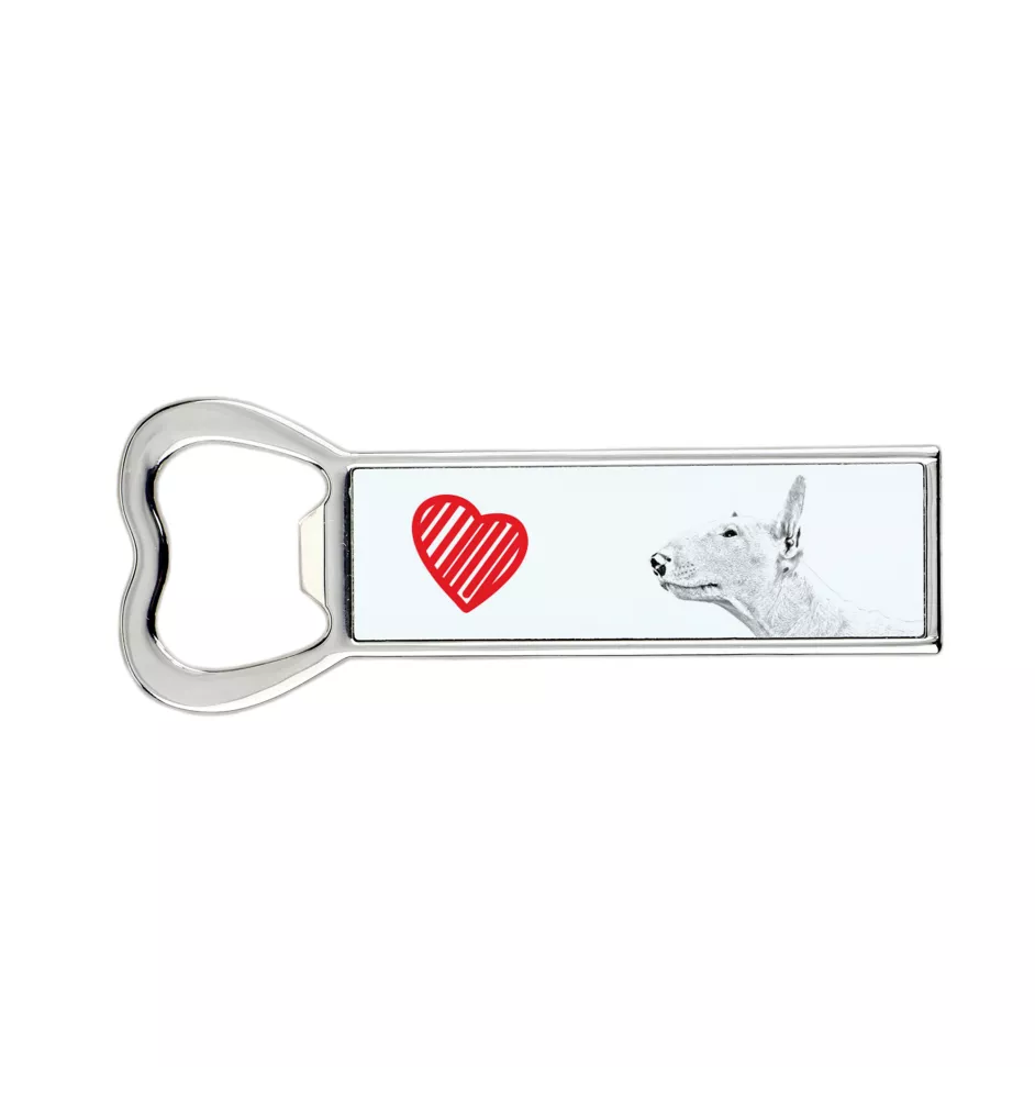 Bull Terrier - ouvre-bouteille avec chien, ouvre-bouteille personnalisé pour réfrigérateur, cadeau unique pour homme de la marque Art-Dog