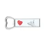Bull Terrier, Bully - bottle opener with a dog, personalized fridge opener, unique gift for a man by Art-Dog brand