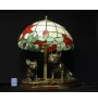 French Bulldog, Frenchie - stained glass lamp with a lampshade, table lamp with a dog statue, interior decor in retro style by Art-Dog brand