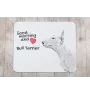 Bull Terrier, Bully - mouse pad with print, personalized dog-themed mouse pad, unique gadget for an office worker by Art-Dog brand