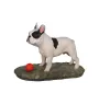 Bouledogue français avec balle - figurine peinte, statue, sculpture, réalisée par l'artiste, marque Art-Dog