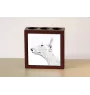 Bull Terrier, Bullterrier - Stifthalter mit Hund, Schreibtischorganizer mit Aufdruck, personalisierte Schreibtischdekoration der Marke Art-Dog