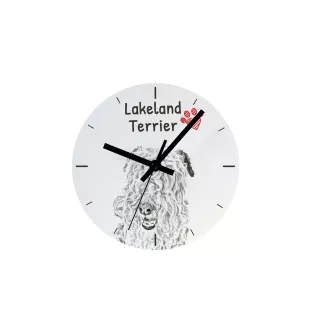 Bull Terrier, Bullterrier - Wanduhr mit Hund, Regal Uhr mit Druck, personalisierte Hausdekoration von Art-Dog.