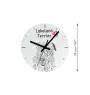 Bull Terrier, Bullterrier - Wanduhr mit Hund, Regal Uhr mit Druck, personalisierte Hausdekoration von Art-Dog.