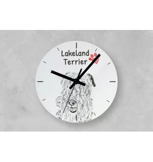 Bull Terrier, Bullterrier - Wanduhr mit Hund, Regal Uhr mit Druck, personalisierte Hausdekoration von Art-Dog.