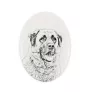 Berger d'Anatolie, Chien de Berger Kangal - une plaque commémorative avec une photo de chien, une plaque funéraire avec une impression, une plaque ovale personnalisée de la marque Art-Dog