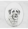 Berger d'Anatolie, Chien de Berger Kangal - une plaque commémorative avec une photo de chien, une plaque funéraire avec une impression, une plaque ovale personnalisée de la marque Art-Dog