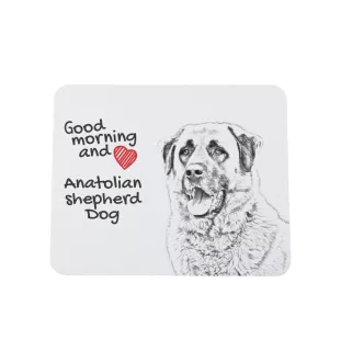 Anatolian Shepherd Dog, Turkish Kangal Dog - mouse pad with print, personalized dog-themed mouse pad, unique gadget for an office worker by Art-Dog brand