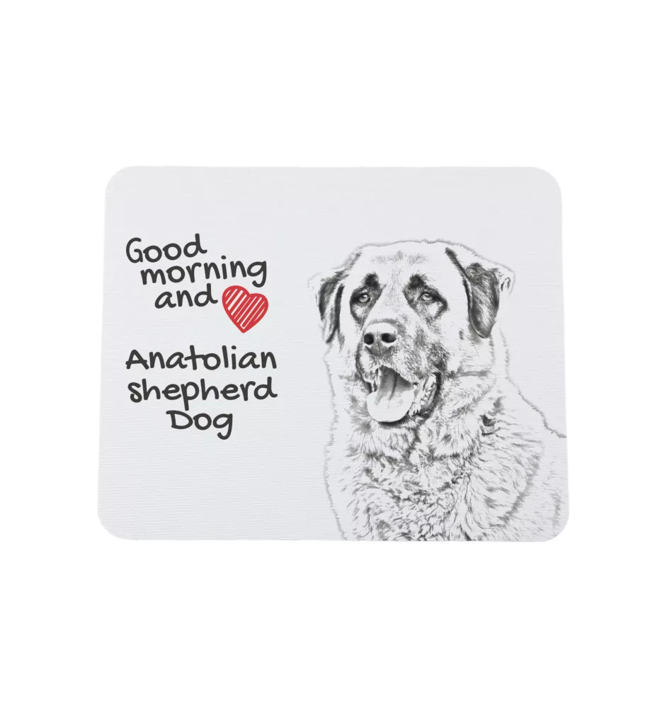 Anatolian Shepherd Dog, Turkish Kangal Dog - mouse pad with print, personalized dog-themed mouse pad, unique gadget for an office worker by Art-Dog brand