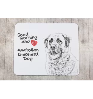 Anatolischer Hirtenhund - Mauspad mit Druck, personalisiertes Mauspad mit Hund, einzigartiges Gadget für Büroangestellte von Art-Dog.